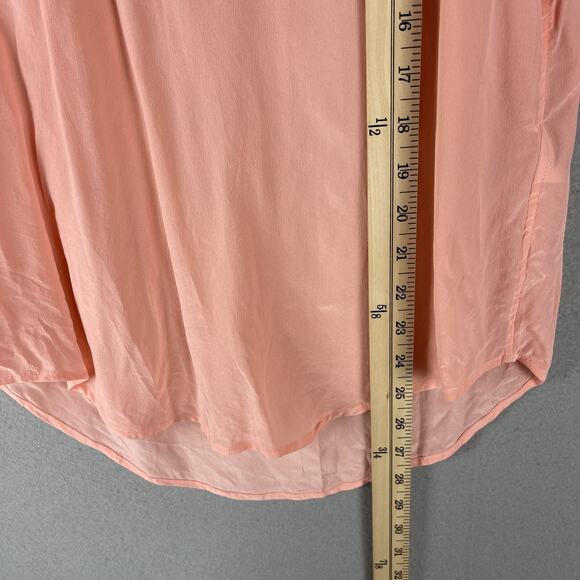 Equipment Femme Silk Tank Top Womens Small Coral Orange Minimalist Monochrome - Picture 6 of 13